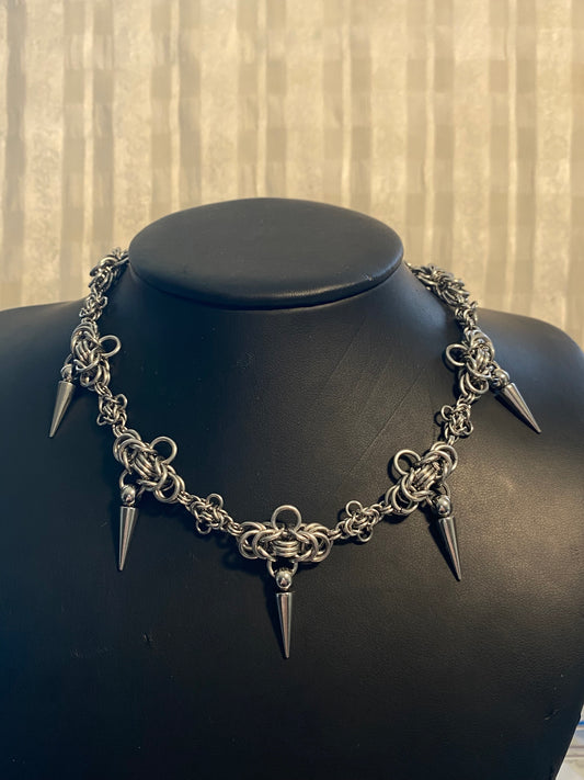 Lace Spike Choker