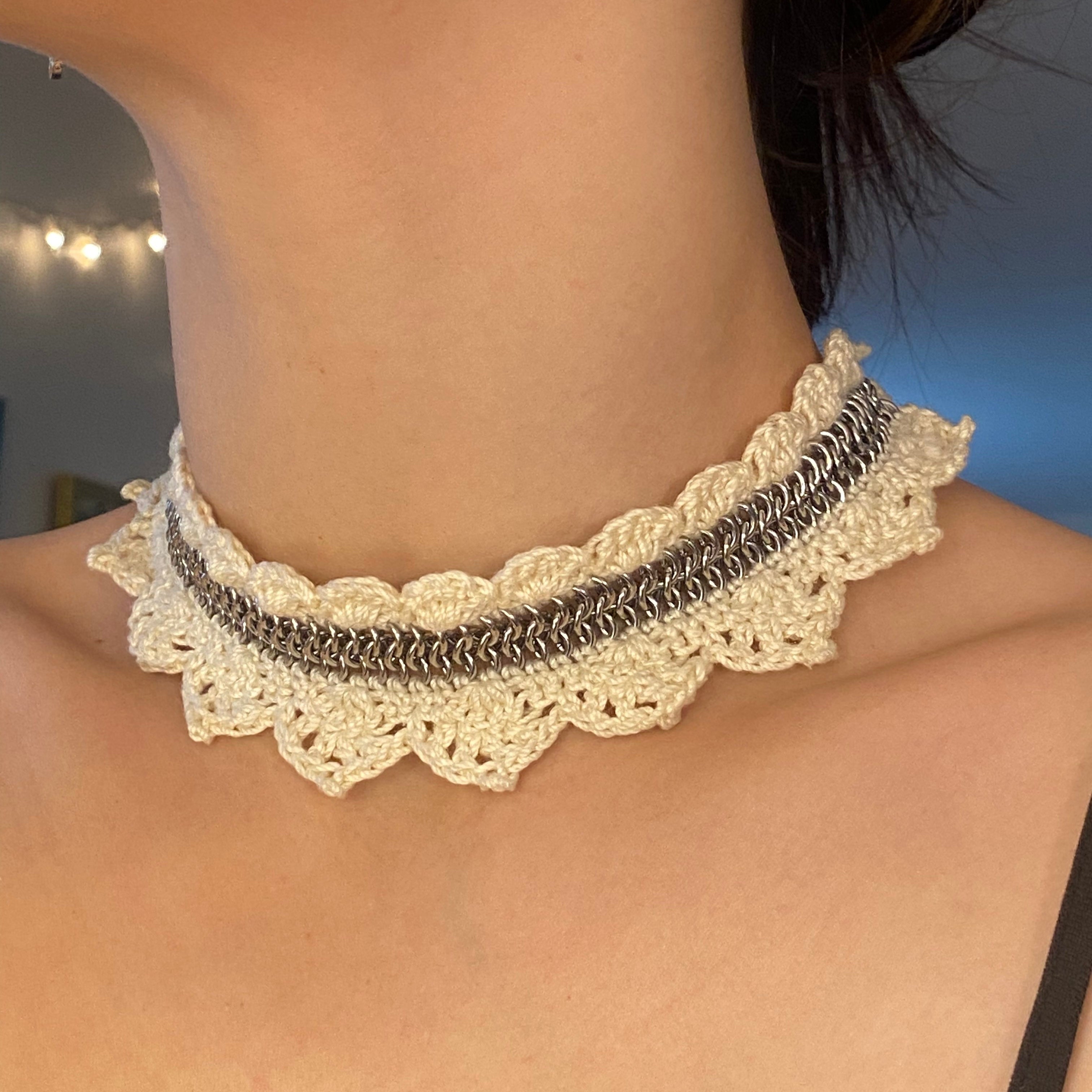 Crochet x Chainmail Choker