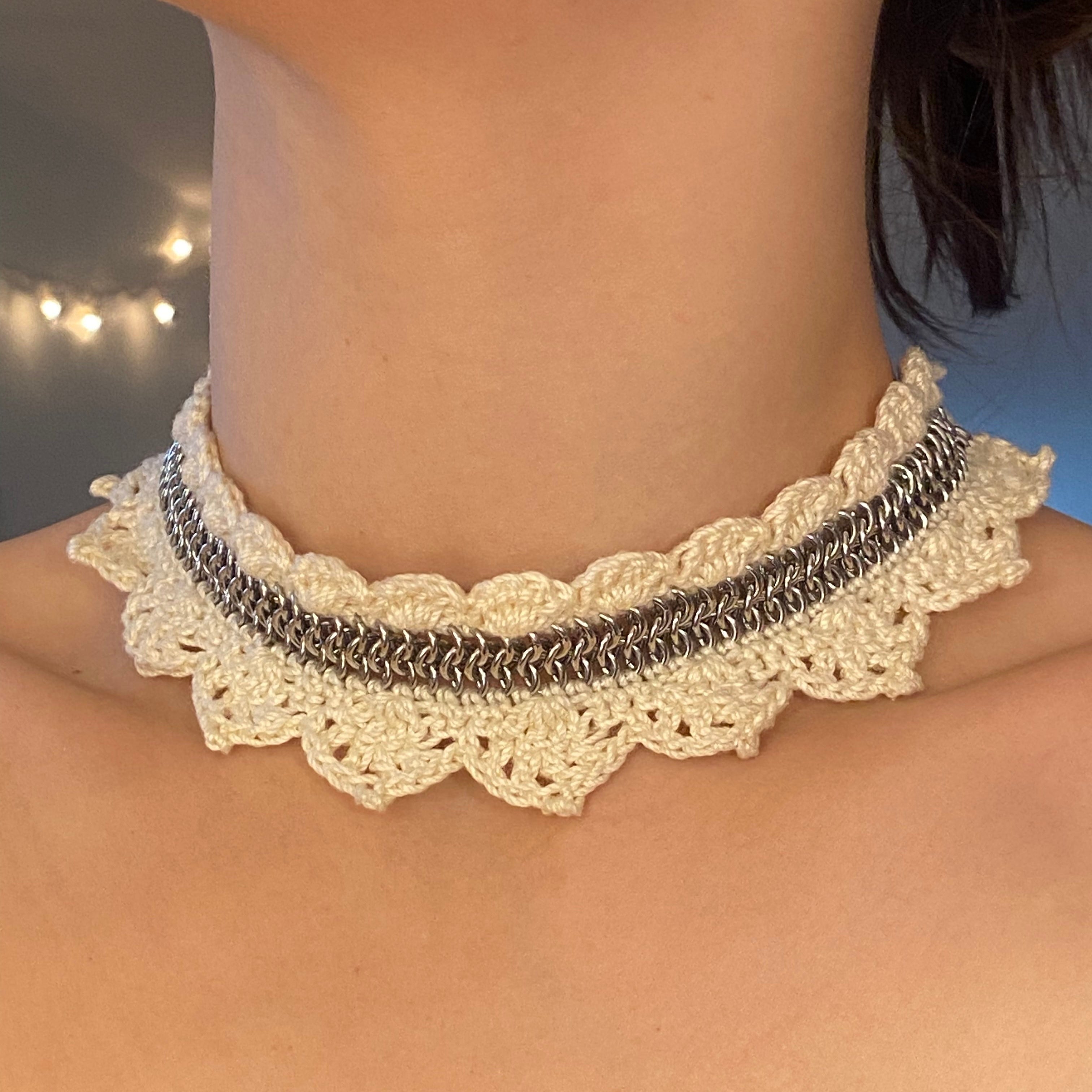 Crochet x Chainmail Choker