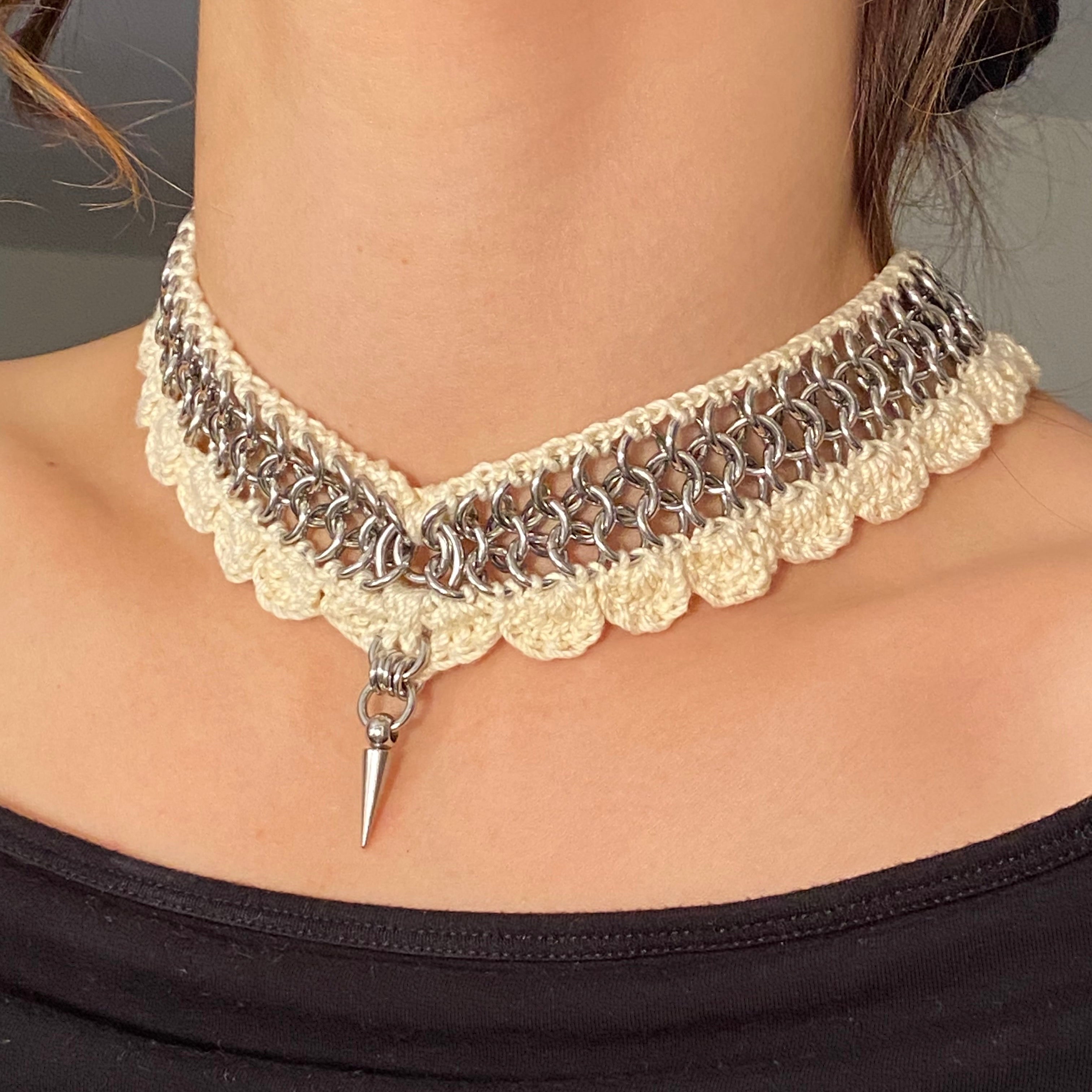 Crochet Spike Choker