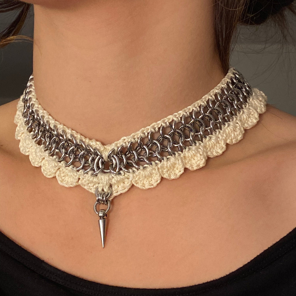 Crochet Spike Choker