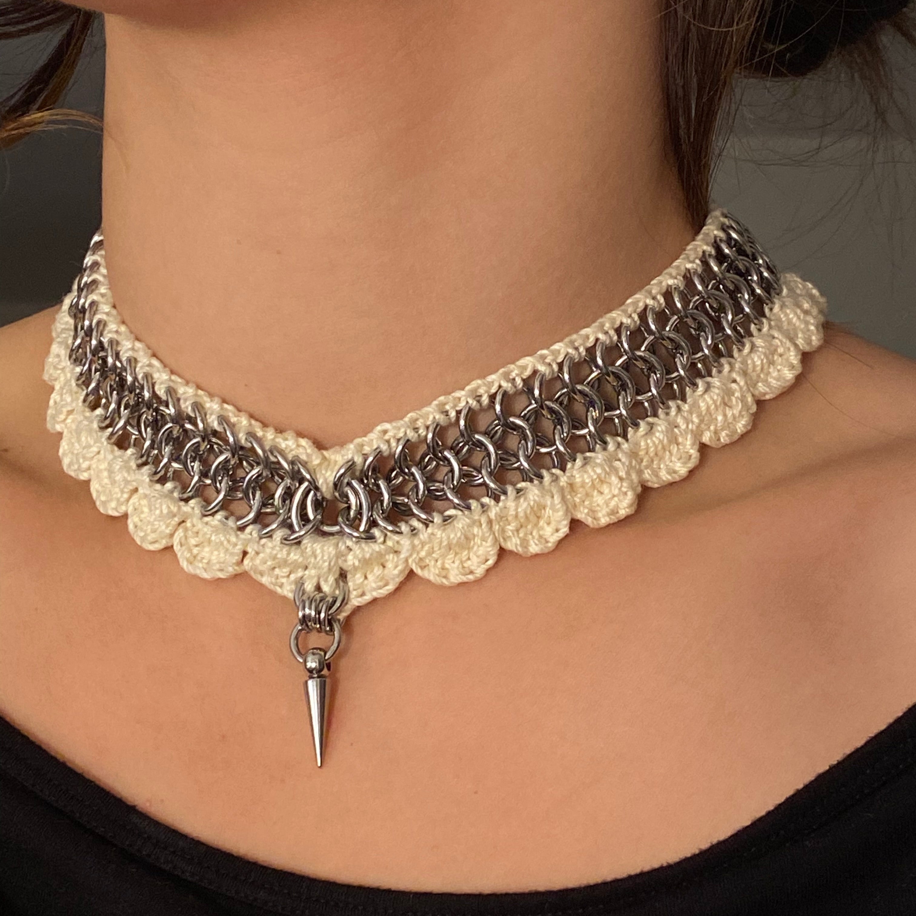 Crochet Spike Choker