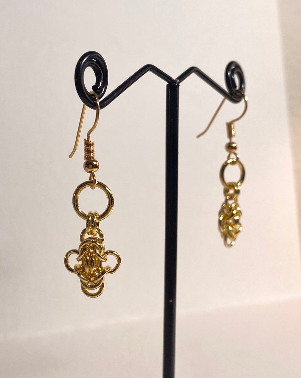 Gold Micromaille Earrings