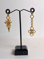 Gold Asymmetrical Earrings